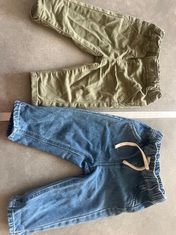 2 jeans garçon taille 9 mois