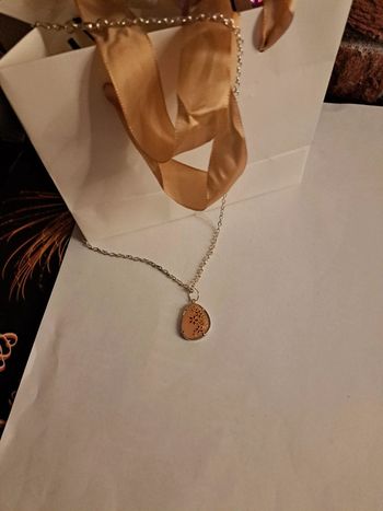 Collier acier inoxydable avec pendentif florale