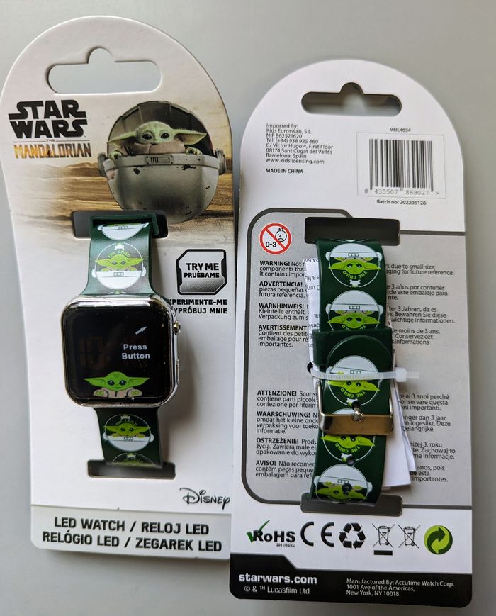 Montre LED digitale Star Wars