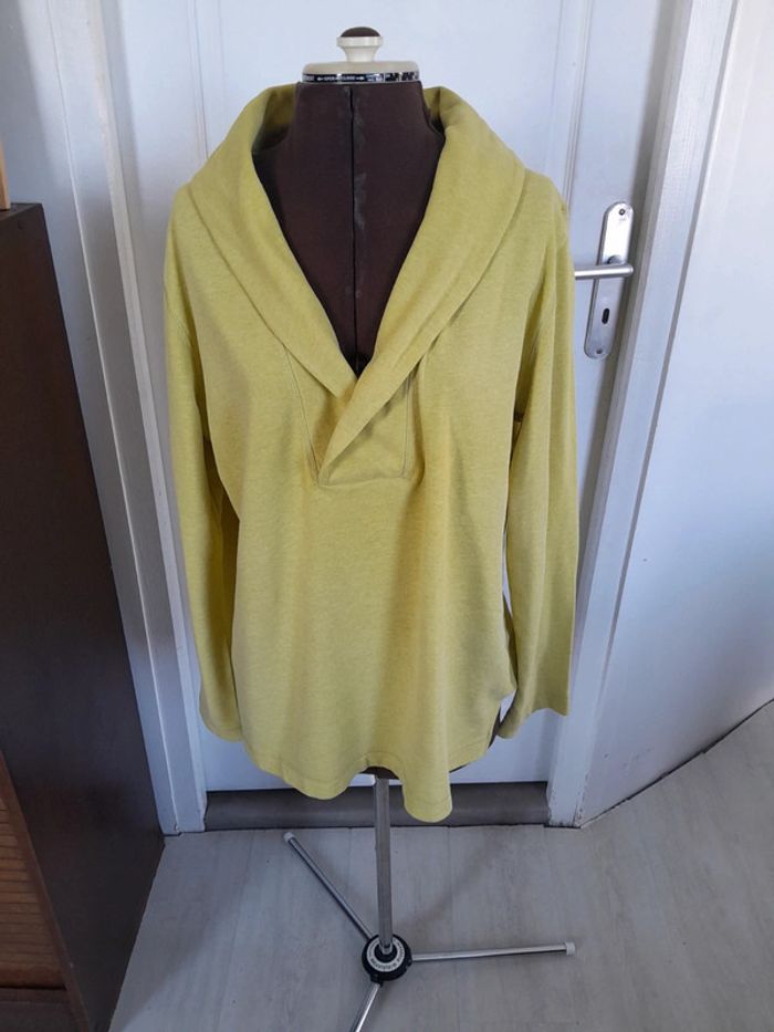 Sweat col chale Merona taille Xl un peu vert anis