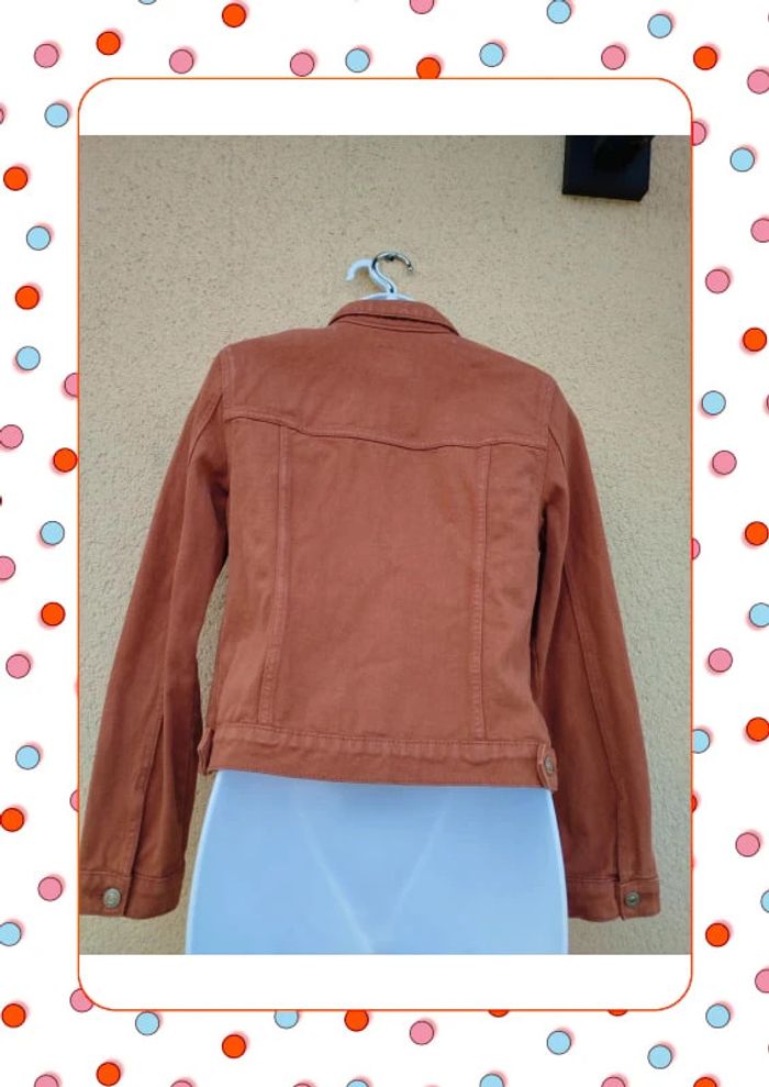 Veste denim marron - photo numéro 2
