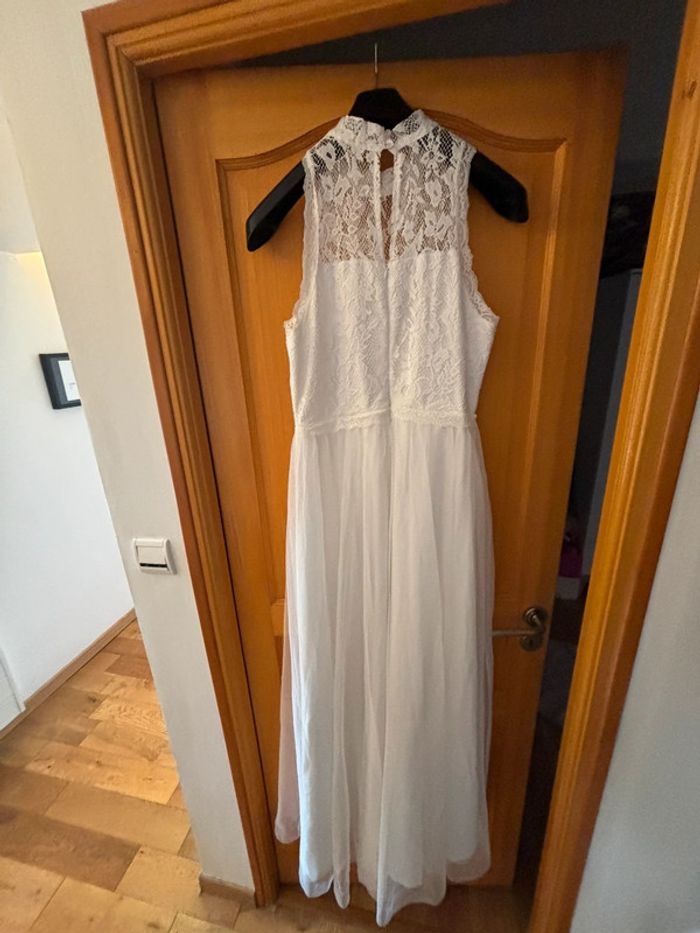Robe de mariée bohème ou cocktail blanche 42 - photo numéro 6