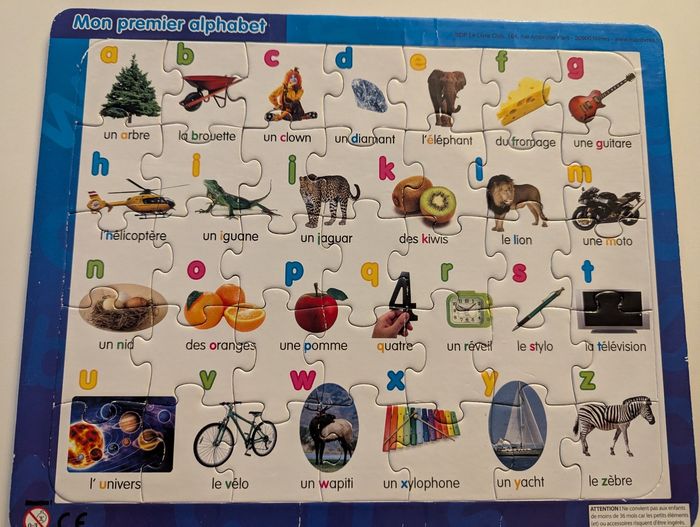 Puzzle Mon premier Alphabet