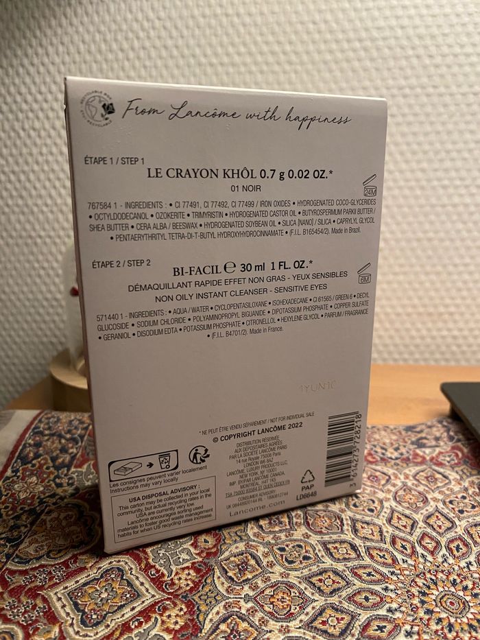 Coffret lancome yeux - photo numéro 3