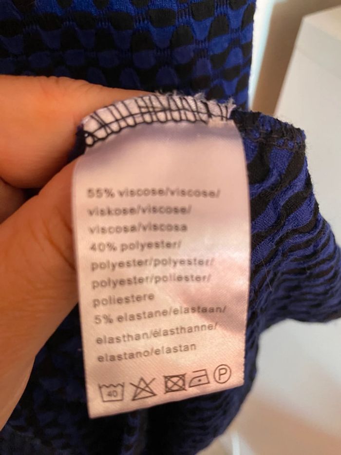 Top péplum bleu - photo numéro 4