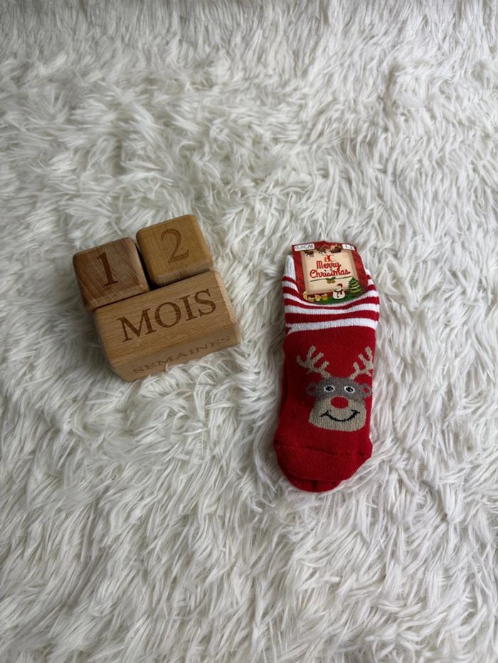 Paire de chaussettes Noël taille 12-24 mois - photo numéro 5