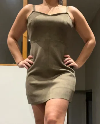 Petite robe suédine sexy
