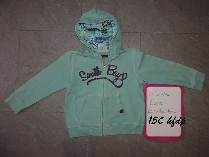 gilet catimini taille 6 ans ATTENTion couleur terni