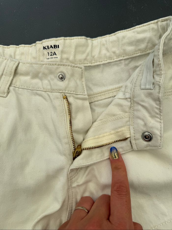 Short jean blanc - photo numéro 3