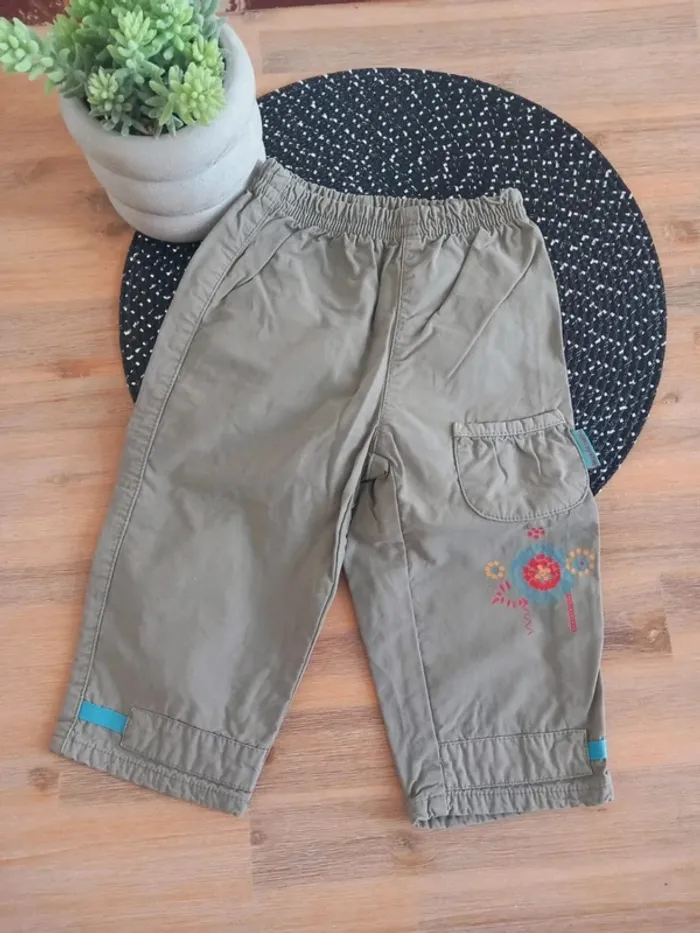 Pantalon kaki bébé – Terre de marins – 12 mois