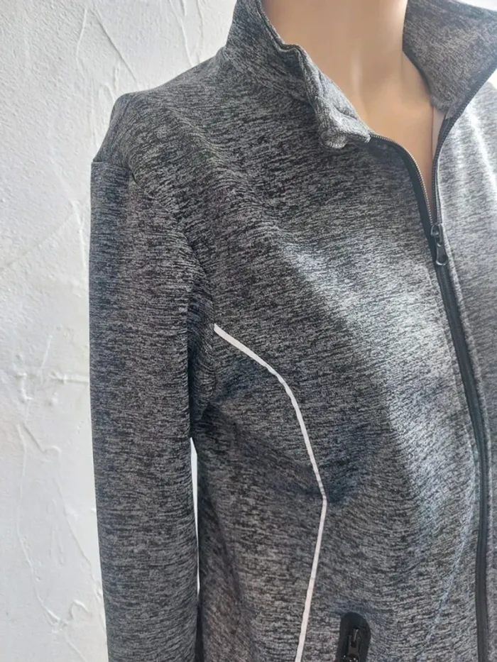 Veste Zippée Grise Taille 36 - photo numéro 4