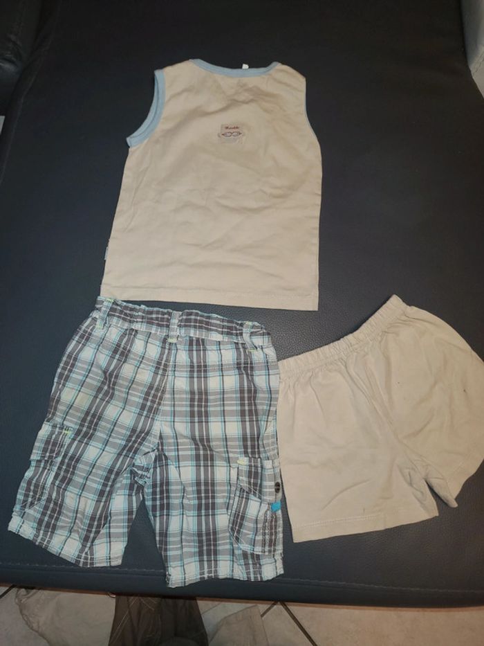 Ensemble débardeur + short garçon 18 mois - photo numéro 2