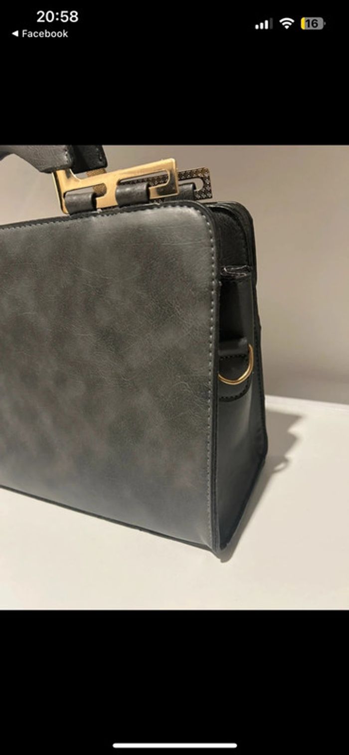 Sac à main gris neuf Mei&ge - photo numéro 6