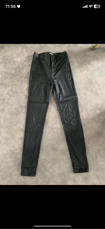 Simili cuire pantalon slim