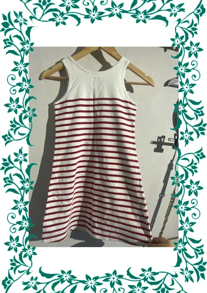 Robe marinière rouge 10 ans - photo numéro 3