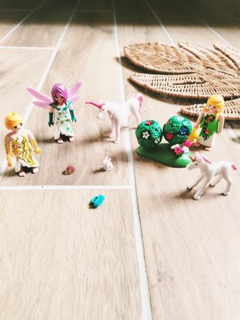 🦄Playmobil féerie/fairies lot de figurines fées,nymphe, petits animaux et licornes