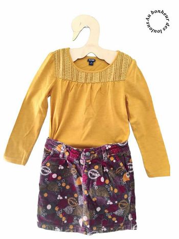 5 ans ensemble Teeshirt et jupe hivers