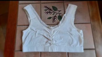 Lot 3 Brassières dentelle écru-rose et noir