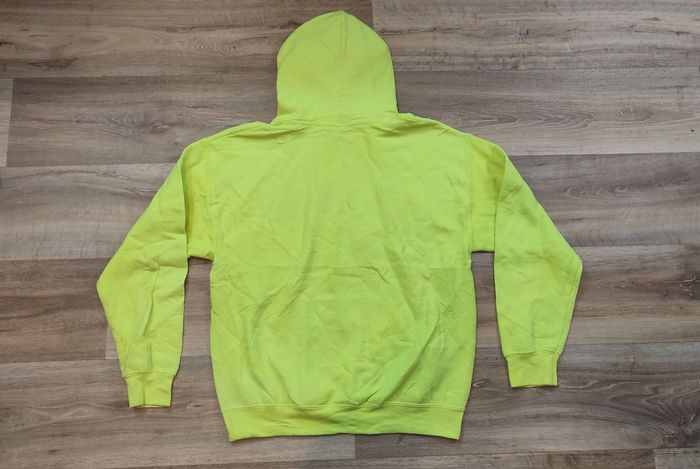 Vêtement Homme Sweatshirts Sweats pull à capuche jaune fluo Gildan dryBlend taille M #Retrostreet - photo numéro 3