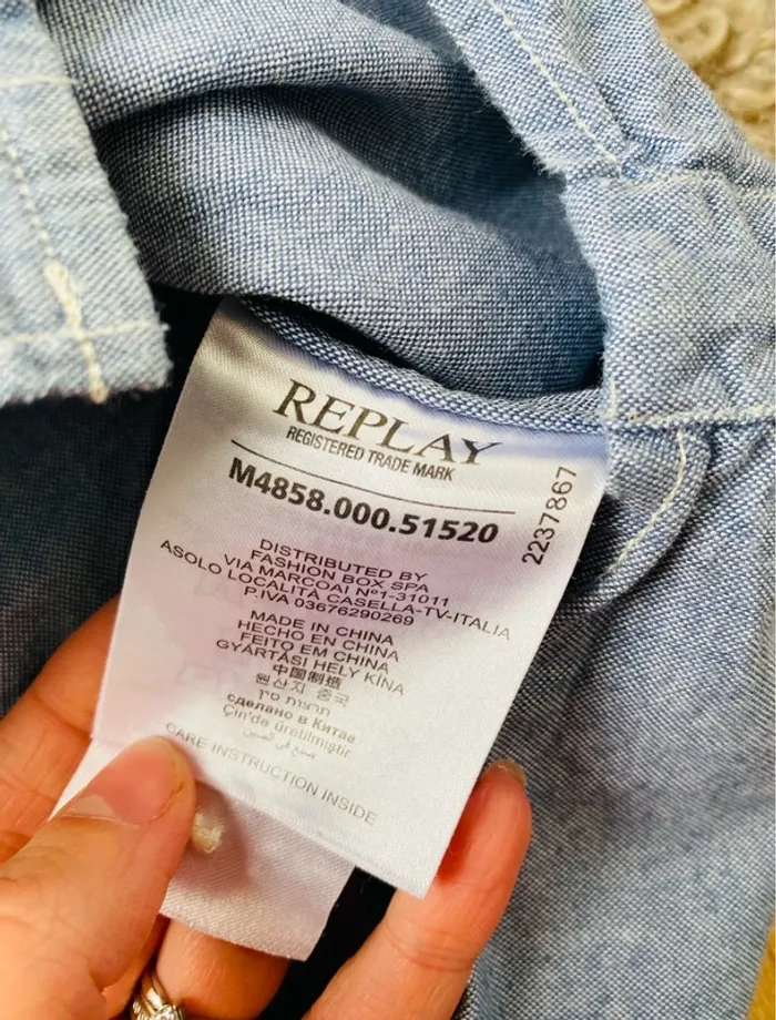 Chemise Replay M - photo numéro 4