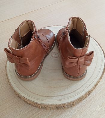 Bottines marron avec zip de fermeture FPC taille 22