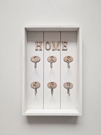 Boîte / armoire / rangement à clefs / clés - Bois - Blanche