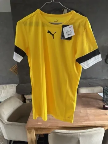 t shirt de sport homme puma jaune taille S
