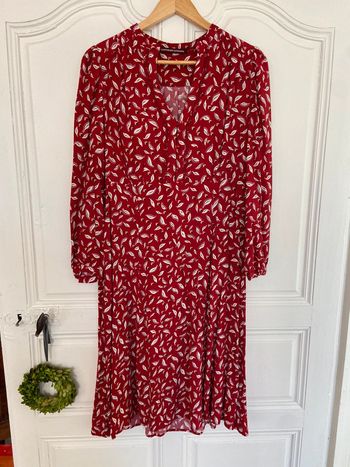 Robe rouge imprimée Comptoir des Cotonniers taille 42