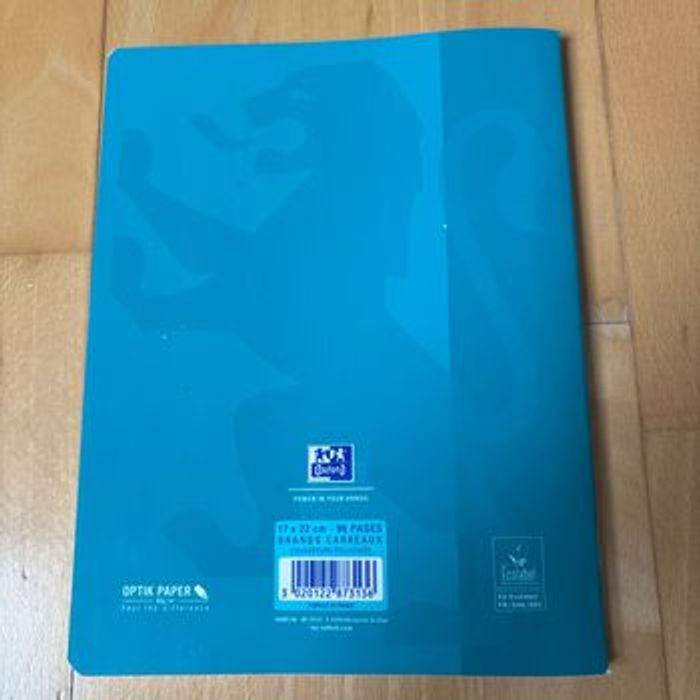 Cahier Oxford - 96 pages, 17 x 22 cm grand cahier - photo numéro 2