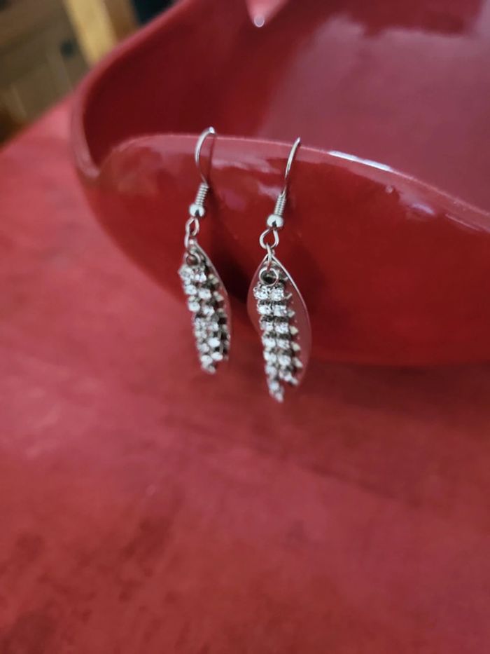 Boucles d oreilles strass - photo numéro 2