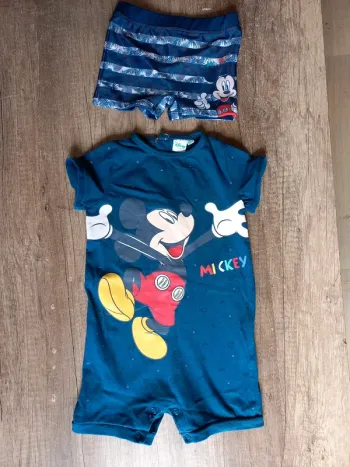 Combi et short de bain bébé garçon