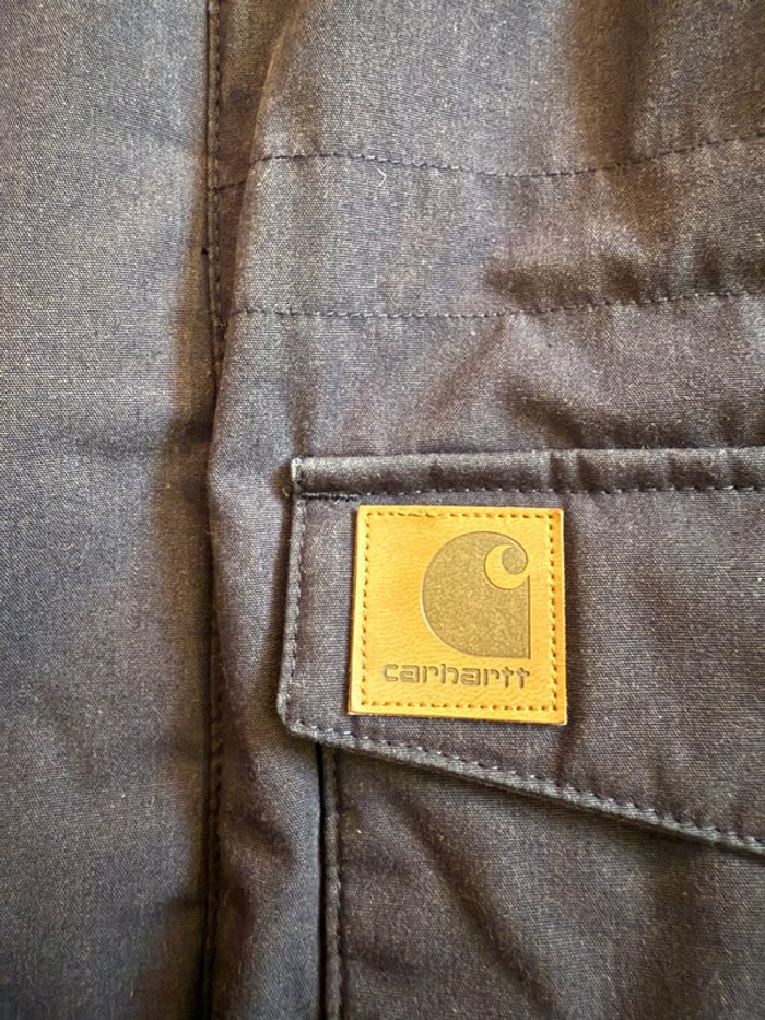 Parka Carhartt couleur bleu marine Taille S - photo numéro 4