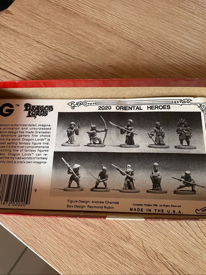 Coffret figurine vintage en plombs dragon lords 1986 - photo numéro 4