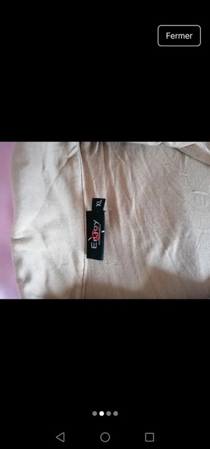Haut vintage beige Enjoy - photo numéro 2