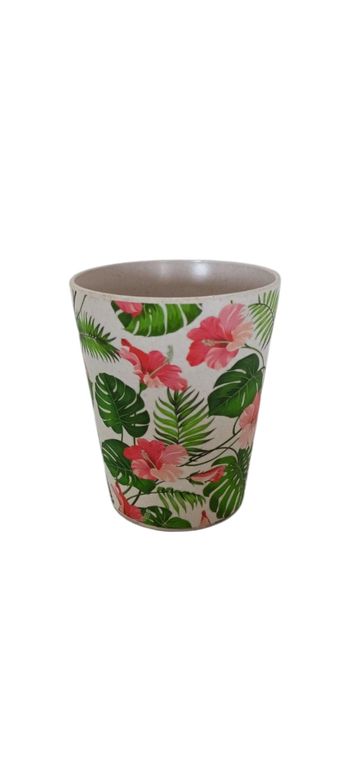 Gobelet motif tropical 