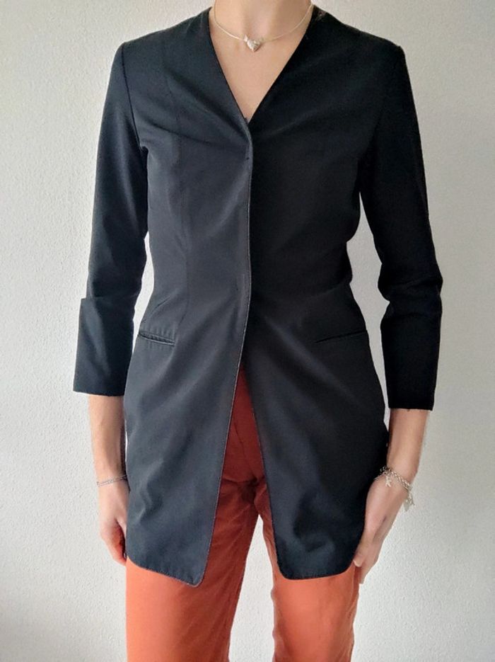 Veste tailleur chic blazer noir 🇨🇵 JC Trigon  - 34/ XS à 36/S - photo numéro 4