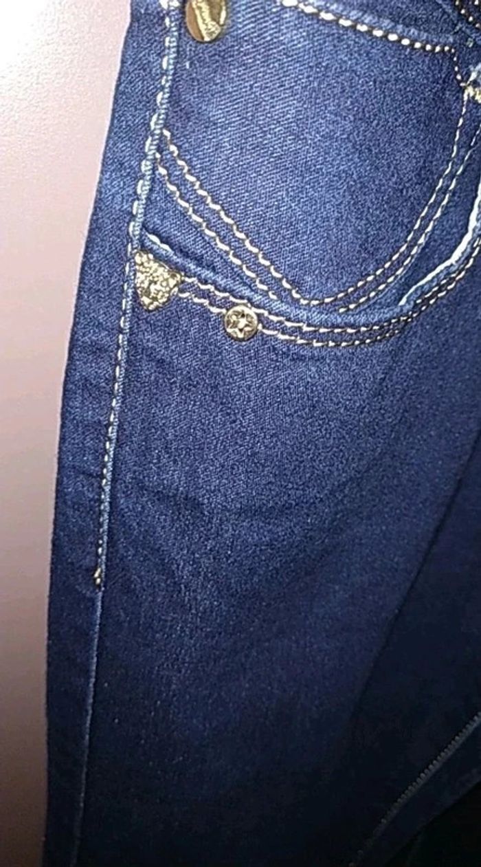 Jean fille 14 ans bleu jovial denim tmcomme neuf - photo numéro 5