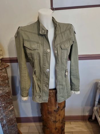 Veste style saharienne kaki kenvelo taille s