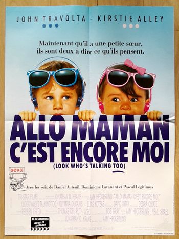 Affiche film cinéma Allo maman c'est encore moi John Travolta Kirstie alley