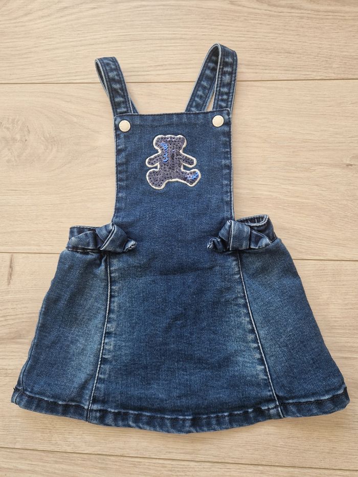 Robe en jean bébé fille Lulu Castagnette 6 mois