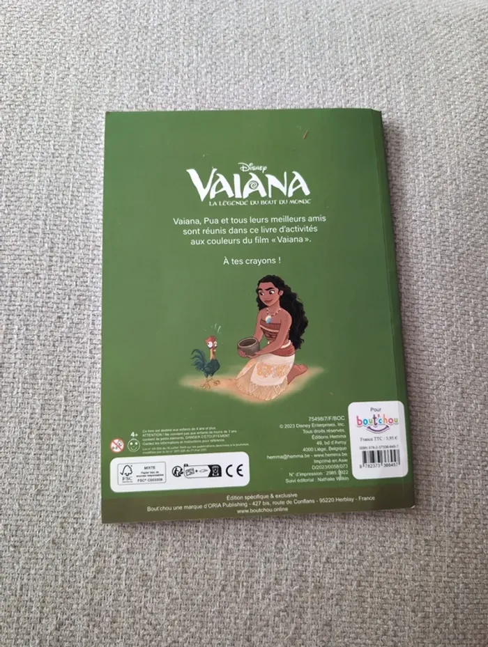 Livre d activité vaiana - photo numéro 3