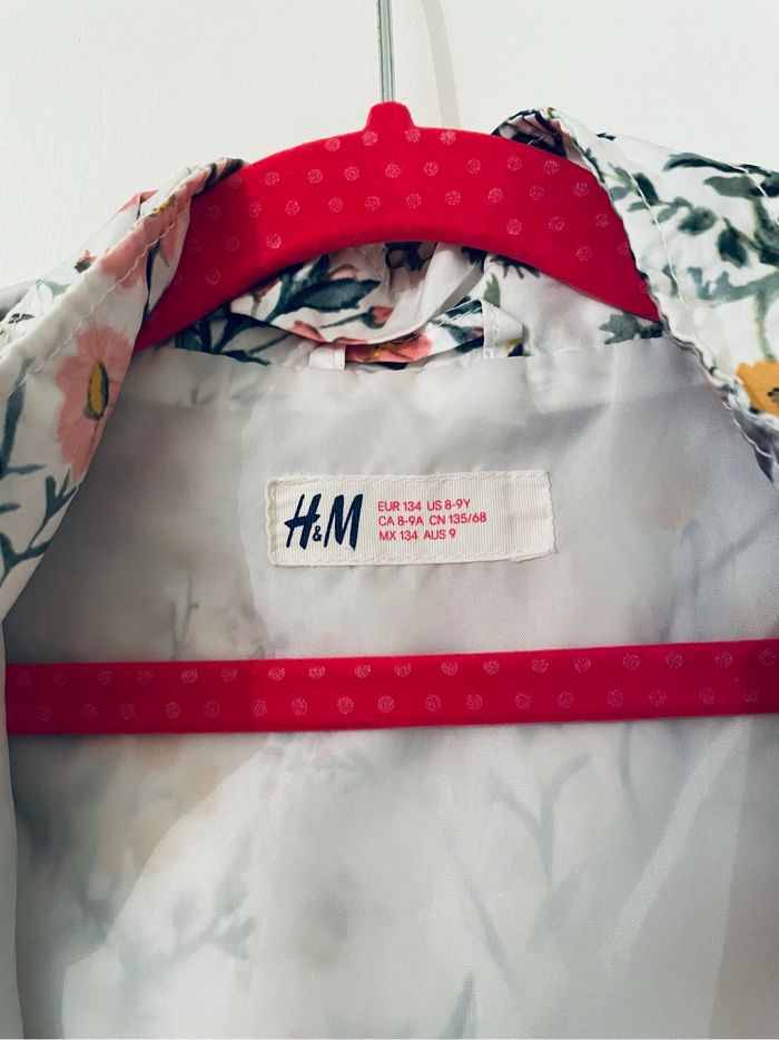 Coupe-vent fleuri à capuche – H&M fille 9 ans - photo numéro 4