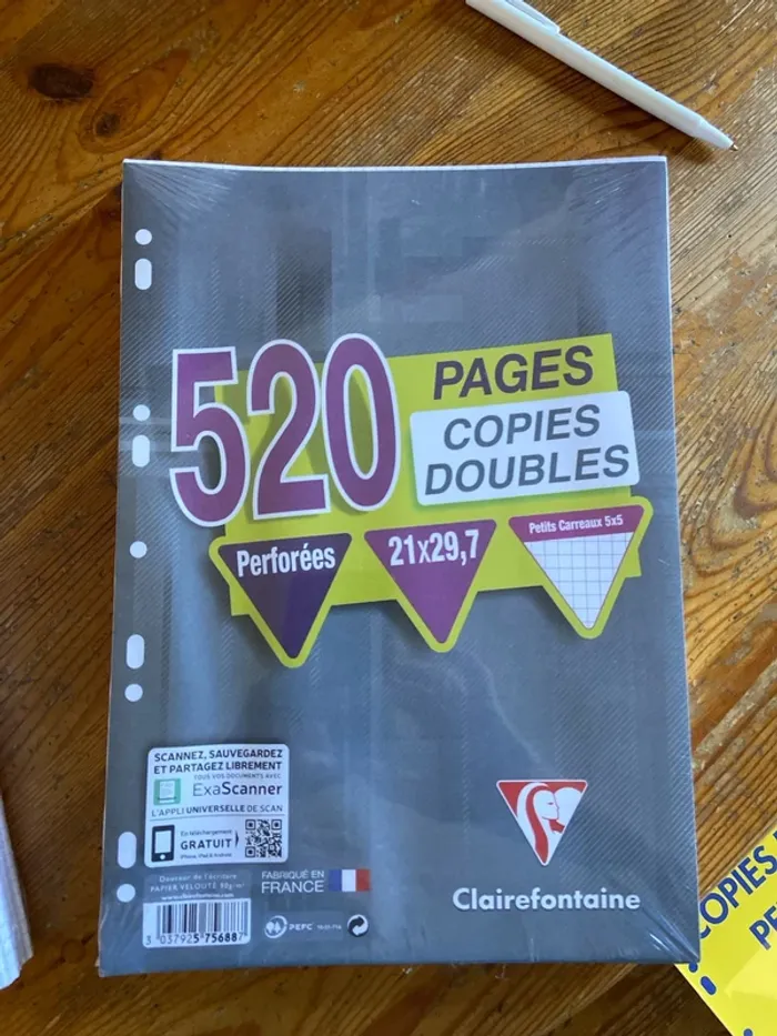 Lot de 2 paquets copies doubles petits carreaux - photo numéro 3