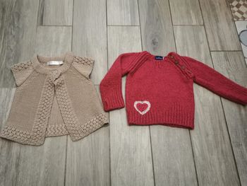 Lot de gilet et pull maille 4 ans
