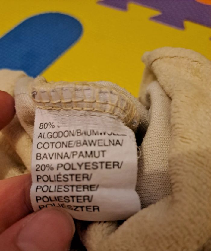 Pyjama grenouillère 1 pièce jaune animaux, petit kimbaloo, taille 1 mois (56 cm) - photo numéro 4