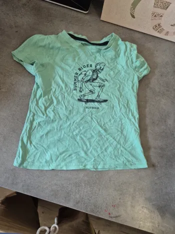 T-shirt rider squelette