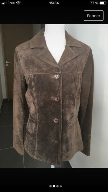 Veste en peau
