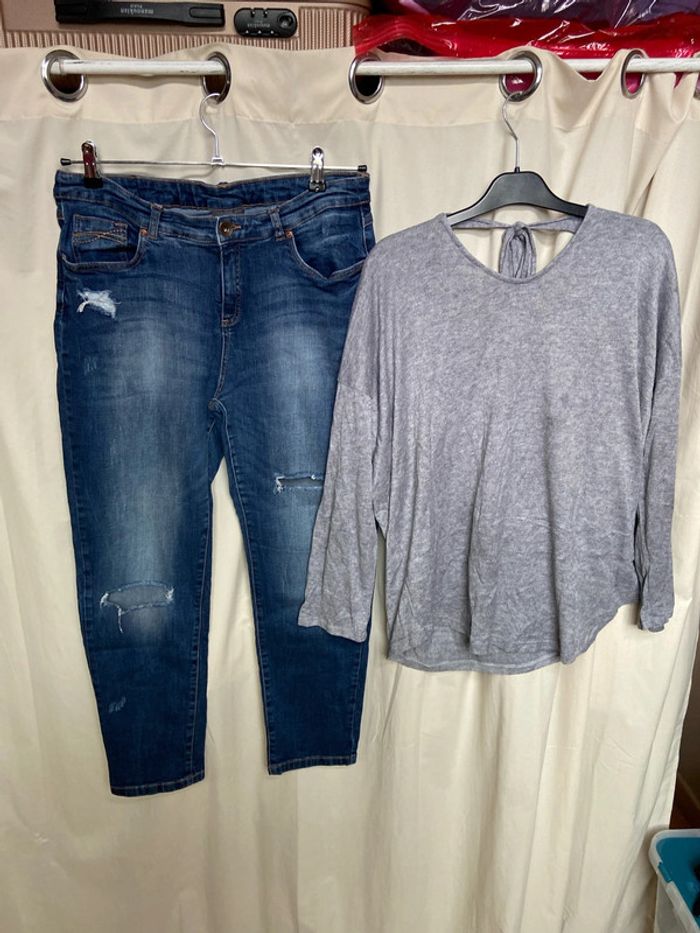 Ensemble jeans et pull