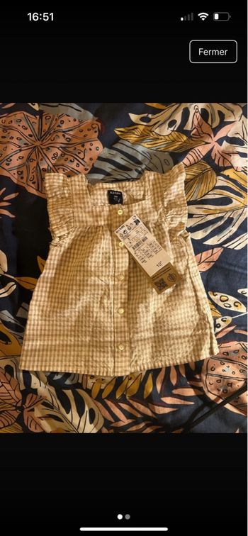 Blouse kiabi 3 mois neuve