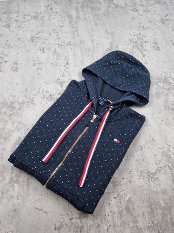 Gilet à capuche zippé Tommy Hilfiger bleu marine M Femmes